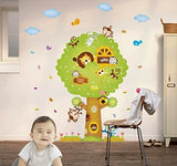 Syga Cartoon Animal Tree Wall Stickers A_YYM