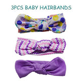 SYGA 3 Pcs Children's Hairband Elastic Headband Suit Baby Girls Headdress Hair Accessories