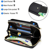 Syga PU Leather Hanging Wallet for Women, Forever Hengsheng Collection - Black