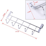 SYGA 1 Piece Five Hooks Home New Bathroom Kitchen Hat Towel Hanger Over Door Hanging Rack Holder