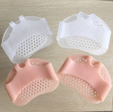 SYGA Forefoot Pads Soft Toe Separator, Prevent Calluses, Foot Pain Relief Honey Comb Pattern for Women and Men_White
