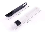 SYGA 2 Pieces Multipurpose Window Groove Cleaning Brush Keyboard Nook and Cranny Dust Small Shovel/Window Track Cleaning Brushes`