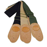 SYGA Cool Design Cotton Leather Guitar Strap(Green)