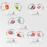 SYGA Set of 10 Multicolor Decorative Beautiful Modern Art Switch Board Stickers
