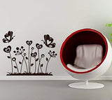 Syga Butterfly with Flower Wall Stickers J_EGOU
