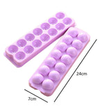 SYGA Ice Ball Tray Ice Cube Mold, Plastic Food-Grade Stackable Round Ice Ball Mould with Lid for Cocktail and Whiskey