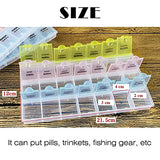 SYGA Pill Box with 7 Day Weekly Daily Pill Box Portable Tablet Container Organiser Medicine Dispenser Storage Travel Pill Holder Case