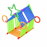SYGA Jumbo Mega Pack of Multi Colored DIY Educational Building Blocks Smart Stick with Different Shape Game Set for Kids - Smart Sticks, Pack of 500+ Sticks, , 3+Years Children