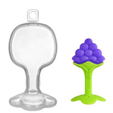 Syga Baby Soft Silicone Fruit Teether (Multicolor, Set of 3)