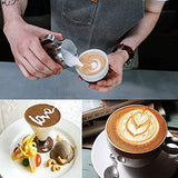 SYGA Milk Frother Jug Stainless Steel Milk Frothing Pitcher Coffee Cappuccino Latte Art Frothing Pitcher Barista Milk Jug Measuring Cup - Silver, 350ml