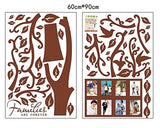 Syga Brown Photo Frame Wall Stickers A_YSE