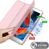 SYGA Flip Case Cover for Apple iPad 10.2" 7th Generation/ 8th Gen 2020 with Pen Holder, Pink