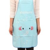 SYGA Set of 2 Cute Elephant Waterproof Kitchen Apron for Women or Children