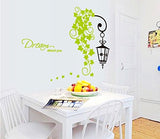 Syga Green Plant Lamps Wall Stickers A_MSEG