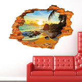 SYGA Super Sun Beach Fashion Creative 3D Stereoscopic Wall Stickers