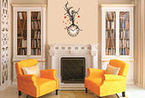 Syga PVC, Vinyl Black Tree Wall Stickers Clock_07 (Multicolour)
