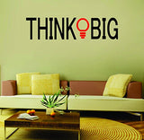 SYGA Inspiring Decals 'Think Big' Design Wall Stickers