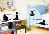 SYGA Cute cat Decals Wall Sticker A_MSHM
