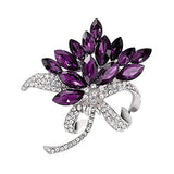 SYGA Brooch Pin Fashion Crystal Rhinestone Jewellery Pin Vintage Accessories Decoration Clothing Bouquet Brooches for Bridal Women Girl