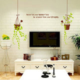 SYGA DIY Modern Home Decor Green Hanging Pot Wall Stickers Decals Design
