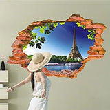 SYGA Creative Blue Sky Effie Tower 3D Wall Stickers