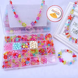 SYGA Beads for Kids Crafts Children's Jewellery Making Set Kit DIY Bracelets Necklace Hairband and Rings Craft Kits Birthday for 4, 5, 6, 7-Year-Old Little Girls-Multicolor, QL-00016