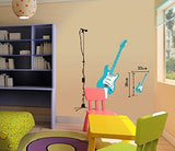 Blue Guitar Wall Stickers A_FSSH