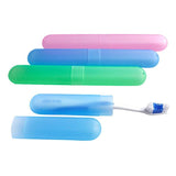 Syga 4 Pieces Travel Toothbrush Case Holder Portable Toothbrush Storage (Random Color)