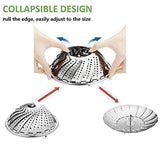 SYGA Stainless Steel Vegetable Steamer Basket/Insert for Pots, Pans, Crock Pots & More. 7.5" to 11"