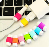 SYGA Charger Cable Saver Protector for Mobile Laptop Macbook Charge Cable Saver and Fixer(2 Pcs, Assorted Colors)