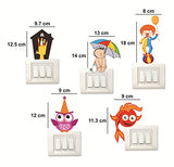 SYGA Set of 5 Multicolor Decorative Beautiful Modern Art Switch Board Stickers