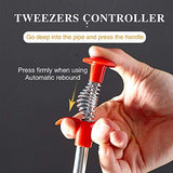 SYGA Drain Sink Snake Clog Cleaning Accessories, Spring Pipe Cleaner Hooks, Multifunctional Stick Cleaning Claw, Sewer Dredging Hair Purifier Extraction Tool for Kitchen, Bathtub, Shower and Sink-90cm