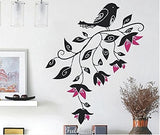 Syga Bird with Branch Wall Stickers Decals Design J_8090