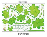 SYGA Green Flowers Decals Design Wall Stickers SK_FUOE