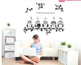 Syga Five Funny owl Wall Stickers Kids Room Decor