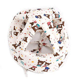 SYGA Baby Helmet Toddler Head Protector Upgrade Infant Safety Helmet Hat Breathable Head Drop Protection for Boys Girls Learn to Walk Crawling Adjustable Headguard Protective Products-Brown Beer