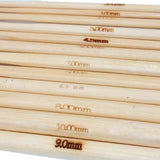 Imported 12 Sizes Bamboo Crochet Hooks Knitting Needles 3.0-10Mm-15004431Mg
