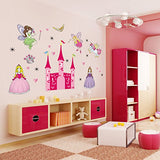 SYGA New Angel Castle Princess Fairy Art Wall Stickers for Kids Room
