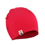 SYGA 1 Piece Small Plain Knitted Baby Cap for 3 to 12 Month Baby_Red_Size:19 * 20 cm