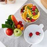 SYGA Salad Cutter Bowl 3 in 1 Multifunctional Vegetable Fruit Chopper Spinner and Salad Maker(Pink)
