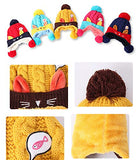 SYGA Baby Boys Girls Winter Earflap Beanie Hat Knitted Pompom Cap