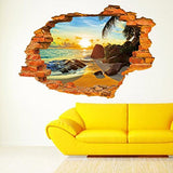 SYGA Super Sun Beach Fashion Creative 3D Stereoscopic Wall Stickers