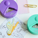 SYGA R4 Round Corner Cutter Paper Punch Tool Crafting Supplies Easy to Use (Color May Vary)