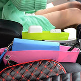 SYGA 2 Pcs Black PE Car Seat Gap Filler, Car Seat Side Console Slit Caddy Catcher Storage Box Pad Pocket