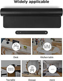 SYGA Desk Pad Protector Waterproof PU Desk Mat Blotters on Desktop Laptop Computer Gaming Keyboard Mouse Pad Non-Slip Desk Writing Mat Cover for Office & Home, Black - 60x30 cm