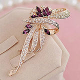 SYGA Brooch Pin Fashion Crystal Rhinestone Jewellery Pin Vintage Accessories Decoration Clothing Bouquet Brooches for Bridal Women Girl