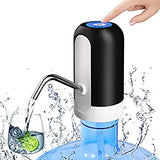 SYGA Bottled Water Dispenser, 5 Gallon Water Bottle Dispenser USB Charging Automatic Drinking Water Pump Portable Electric Water Dispenser Water Bottle Switch - Black