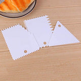 SYGA Set of 3 Cake Smoother Scrapper for Cake Decoration