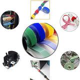 SYGA Nylon Double Sided Wellkro Tape, Hook and Lock Tape, Sew-on Power Wire Management Fastening Tape Cable Tie for Interlocking, Apparel, Home Textile, Industrial Use and More-5mx15mm Assorted Color