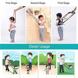 SYGA Handheld Baby Walker with Harness, Adjustable Walking Assistant Helper for Infant Child (Age 6 Months to 24 Months),Stand Up and Learn Walking, Pink